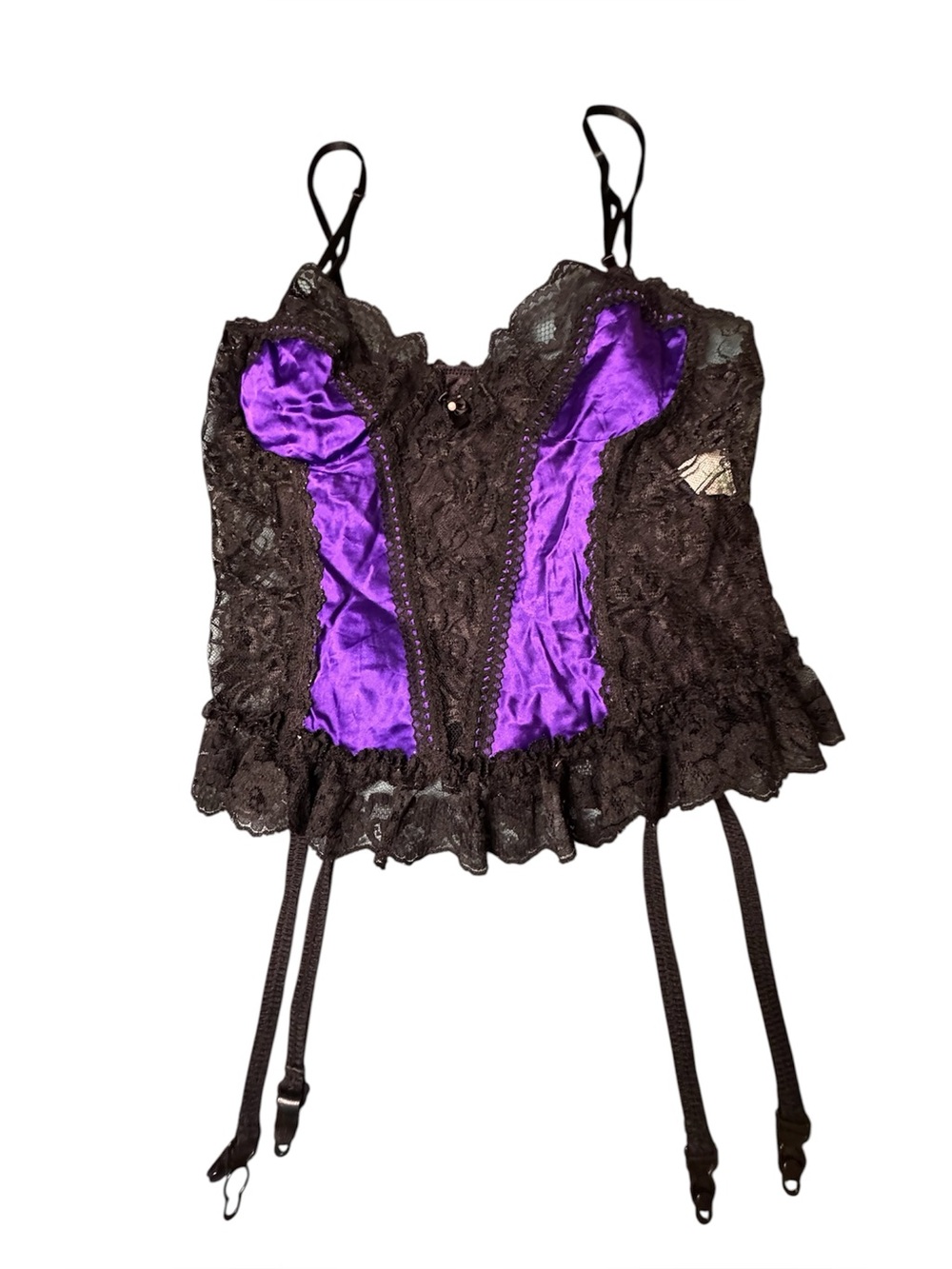 Vintage Nan Flower Coquette Bustier Goth Fairy